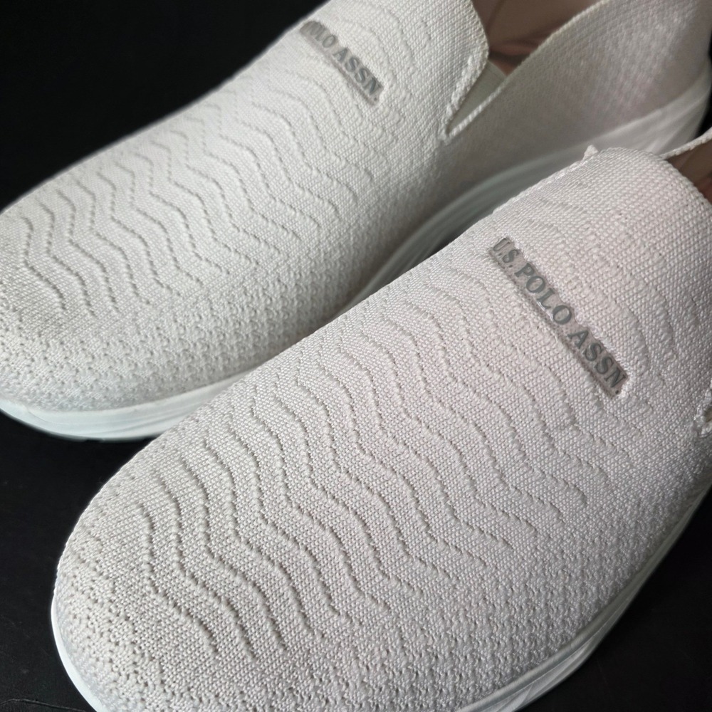 US Polo Assn Halia-K Womens Slip On Sneakers White NW12980 Size 10 - Picture 14 of 14